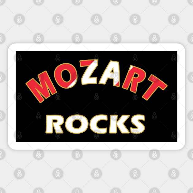 Mozart Rocks Magnet by Lyvershop